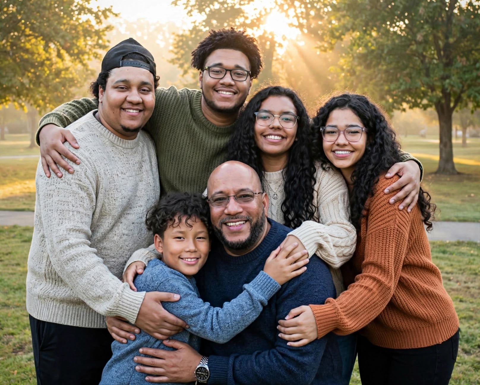 Mario Wells family moment